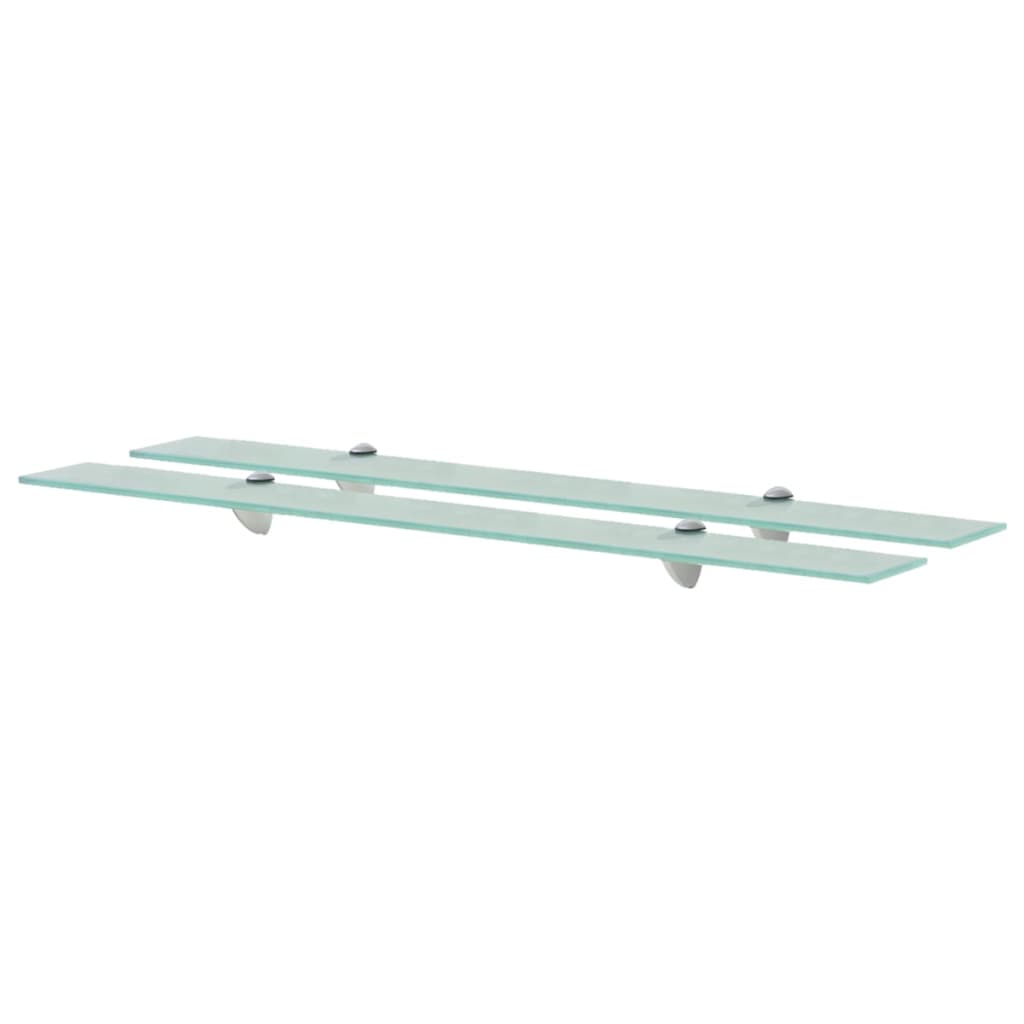 Wall shelves, 2 pcs., 90x20cm, glass, 8mm (243784x2)