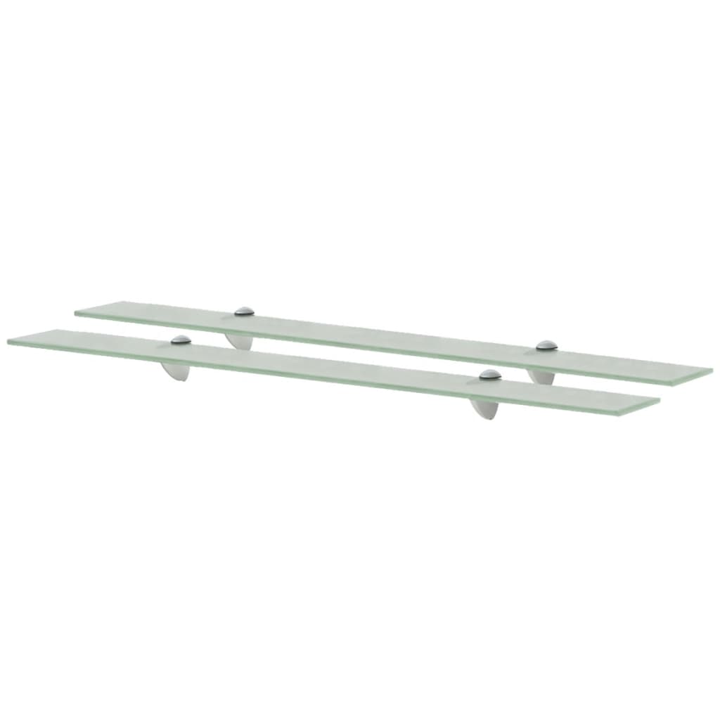 Wall shelves, 2 pcs., 90x20cm, glass, 8mm (243800x2)