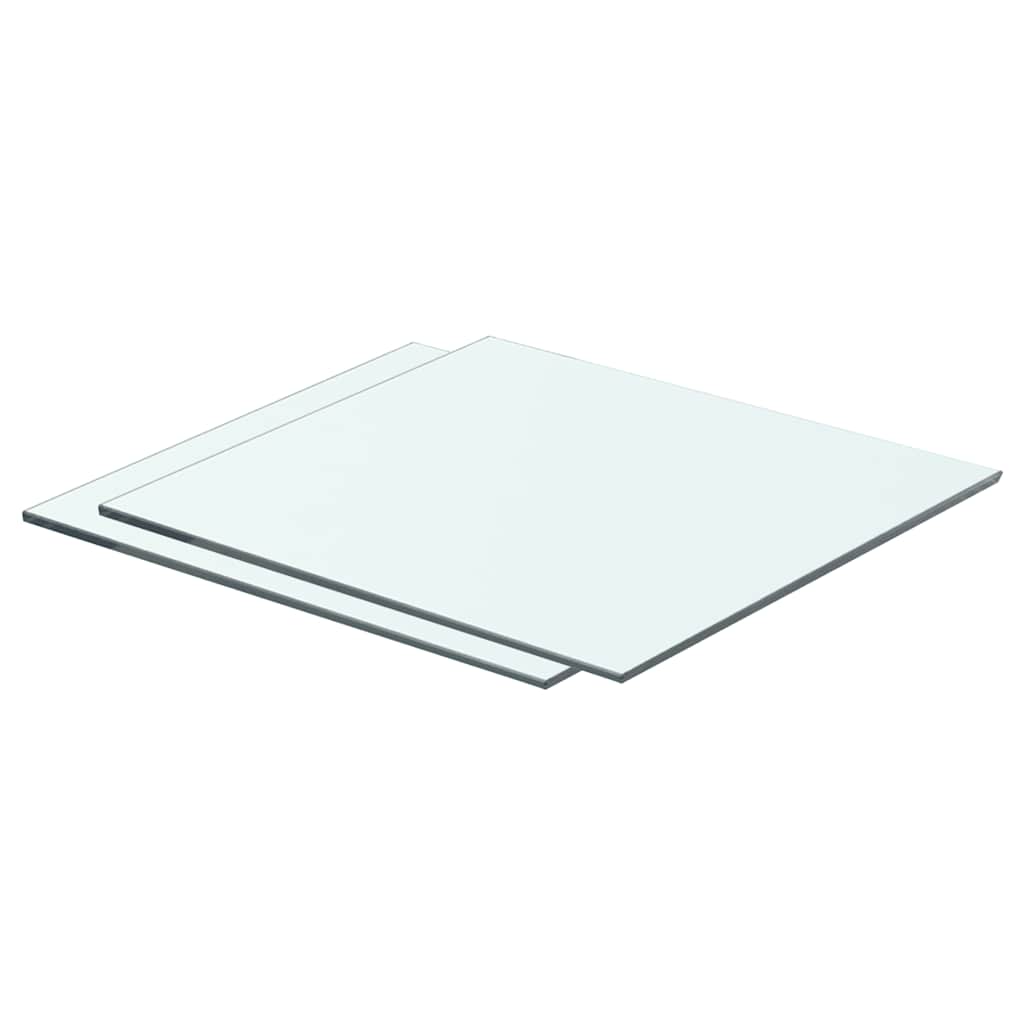 Shelves, 2 pcs., clear, 40x30cm, glass panel (243816x2)