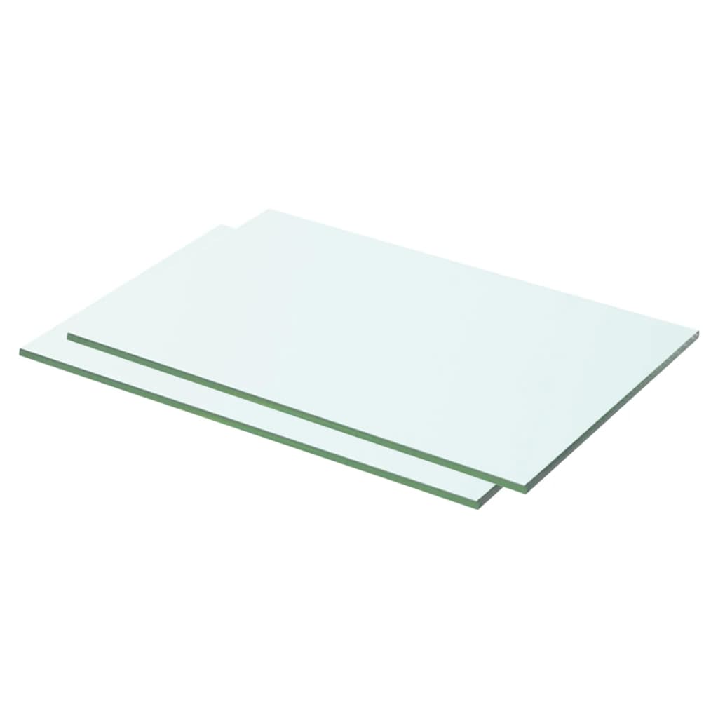 Shelves, 2 pcs, clear, 50x25cm, glass plate (243820x2)