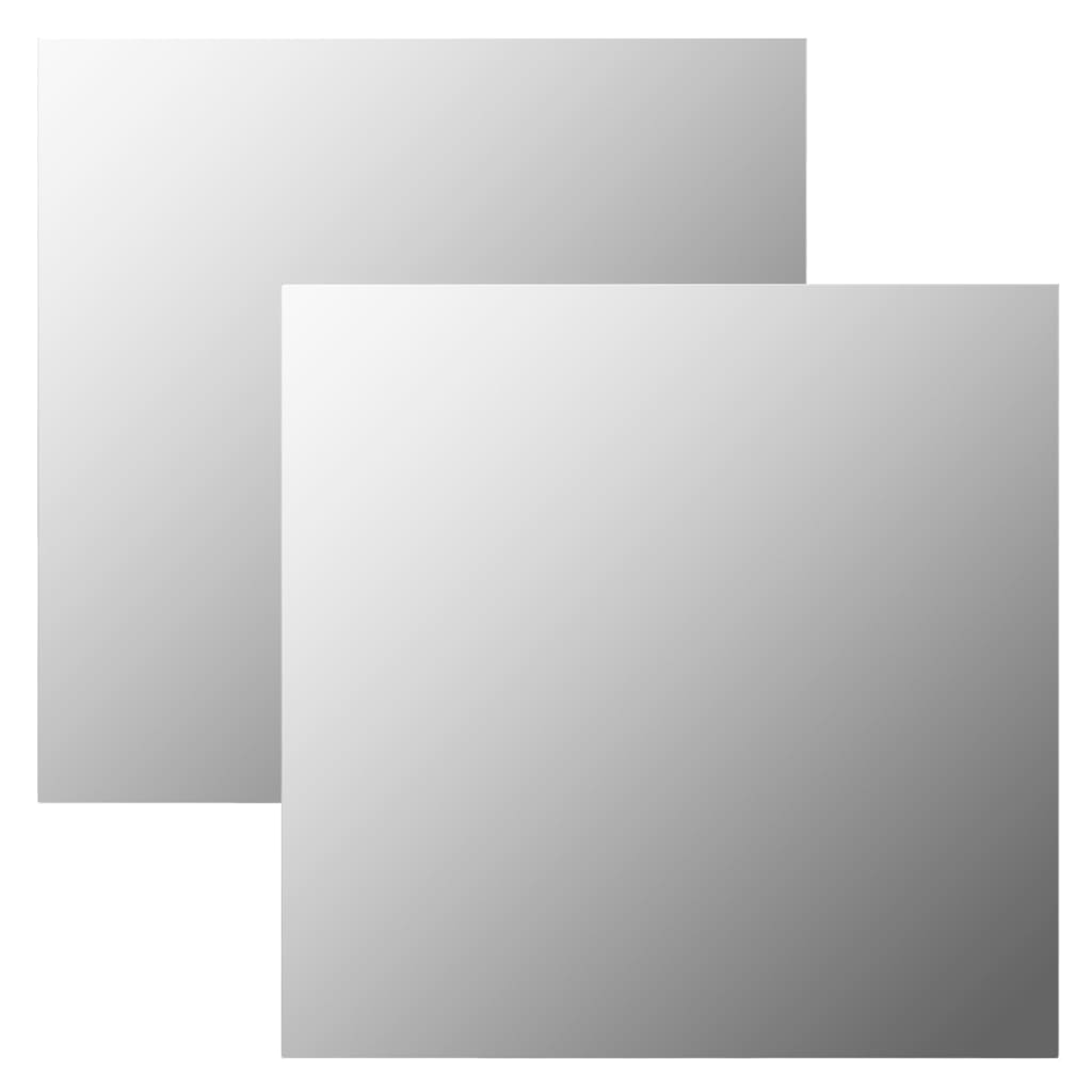 Wall mirrors, 2 pcs., 50x50cm, glass, square