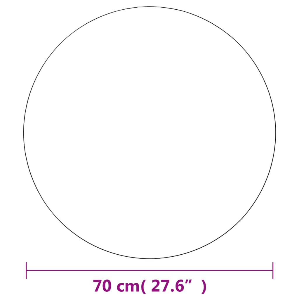 Sieniniai veidrodžiai, 2vnt., 70cm, stiklas, apskriti