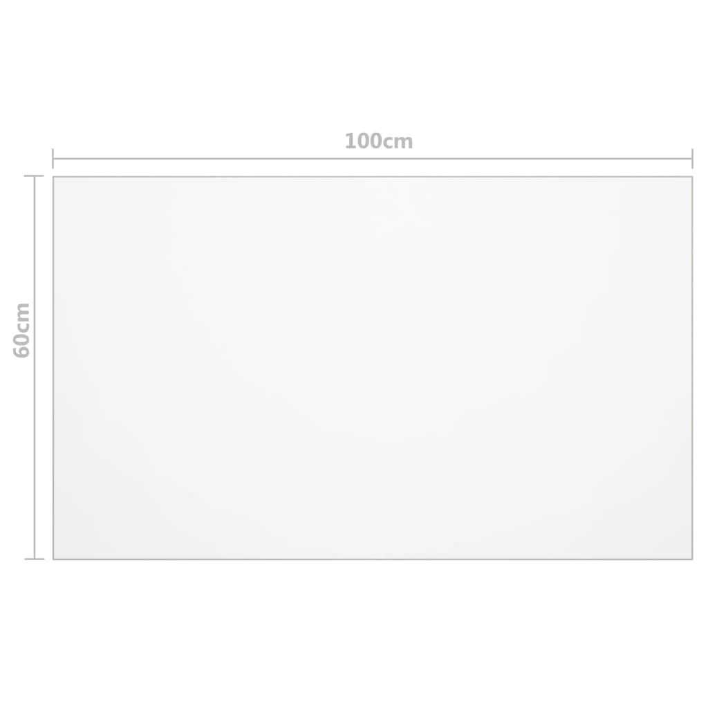 Stalo apsauga, permatoma, 100x60cm, 1,6mm, PVC