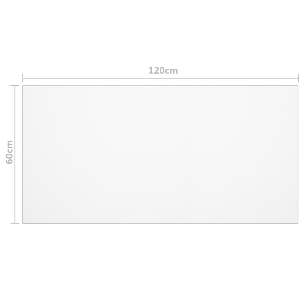 Galda pārklājs, caurspīdīgs, 120x60cm, 1,6mm, PVC