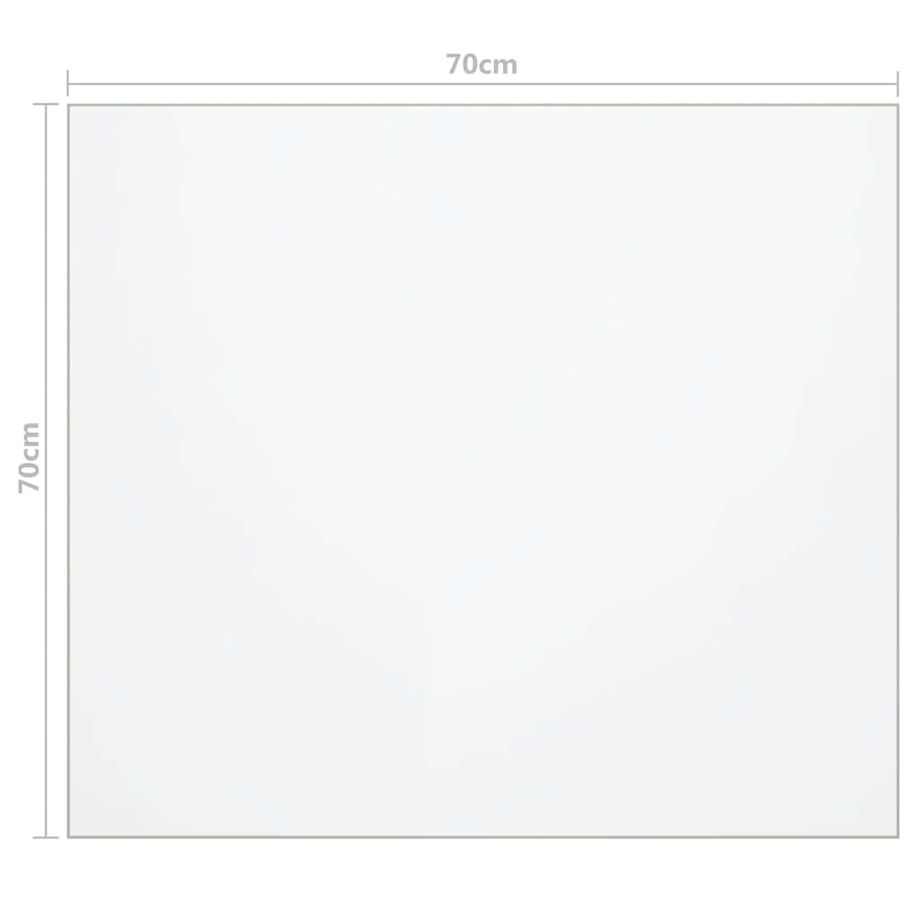 Galda aizsargs, matēts, 70x70cm, 1,6mm, PVC