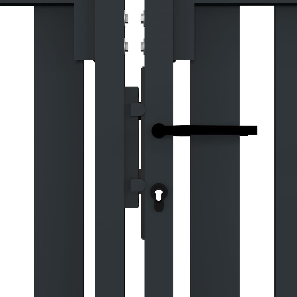 Dubultie vārti, antracīta krāsā, 306x125cm, tērauds