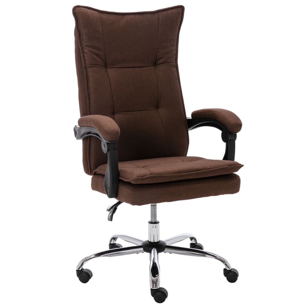 Office chair, brown, fabric