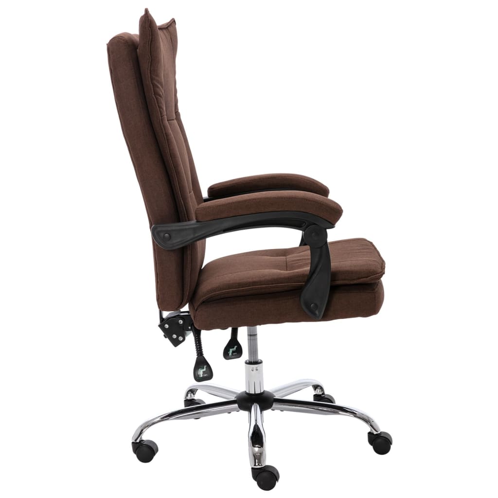 Office chair, brown, fabric