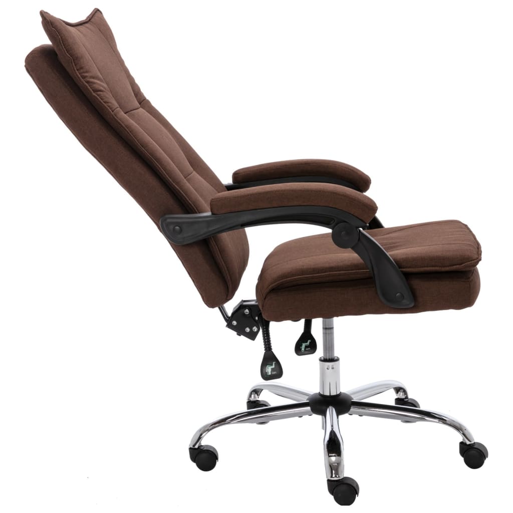 Office chair, brown, fabric