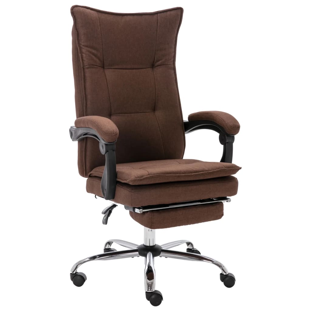 Office chair, brown, fabric