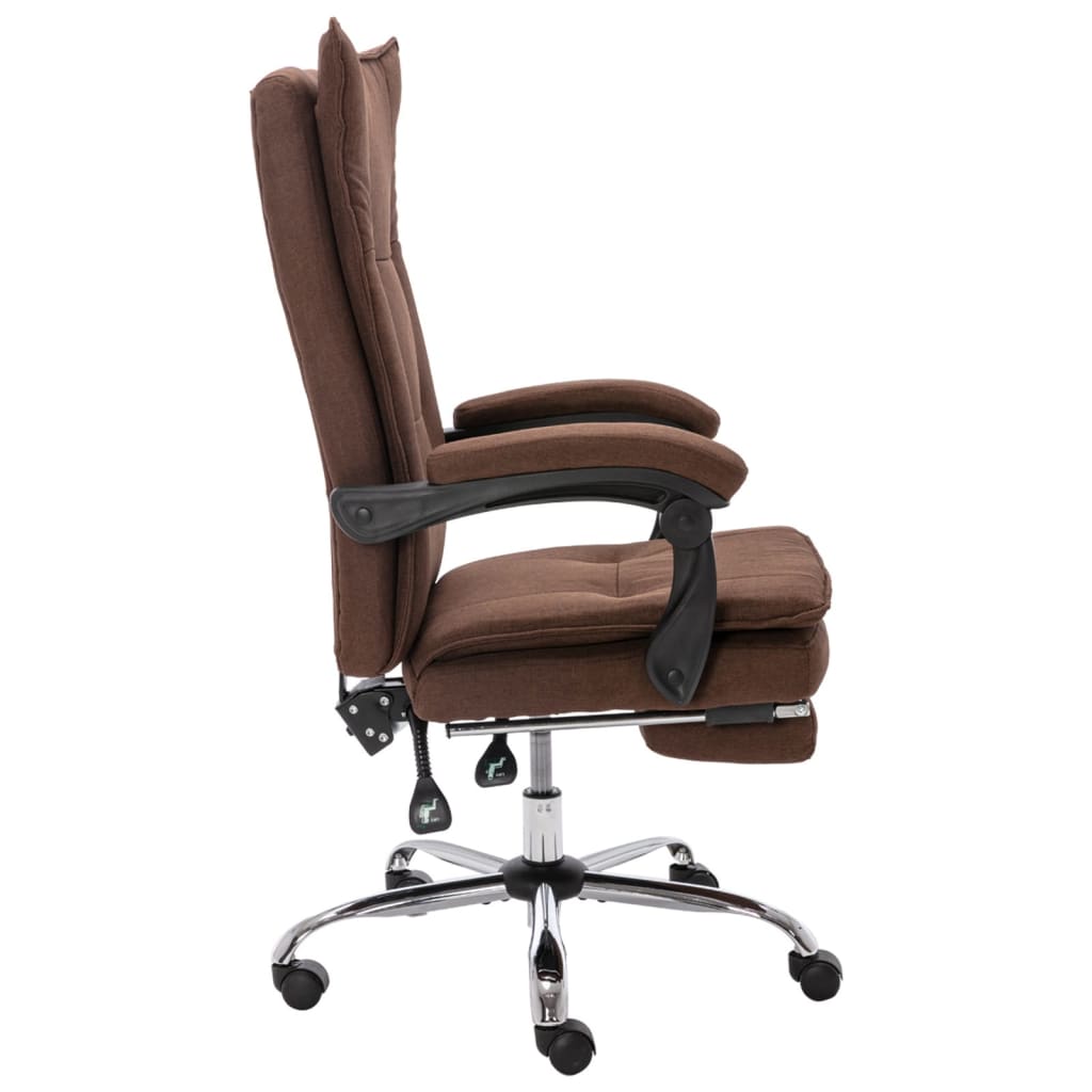 Office chair, brown, fabric