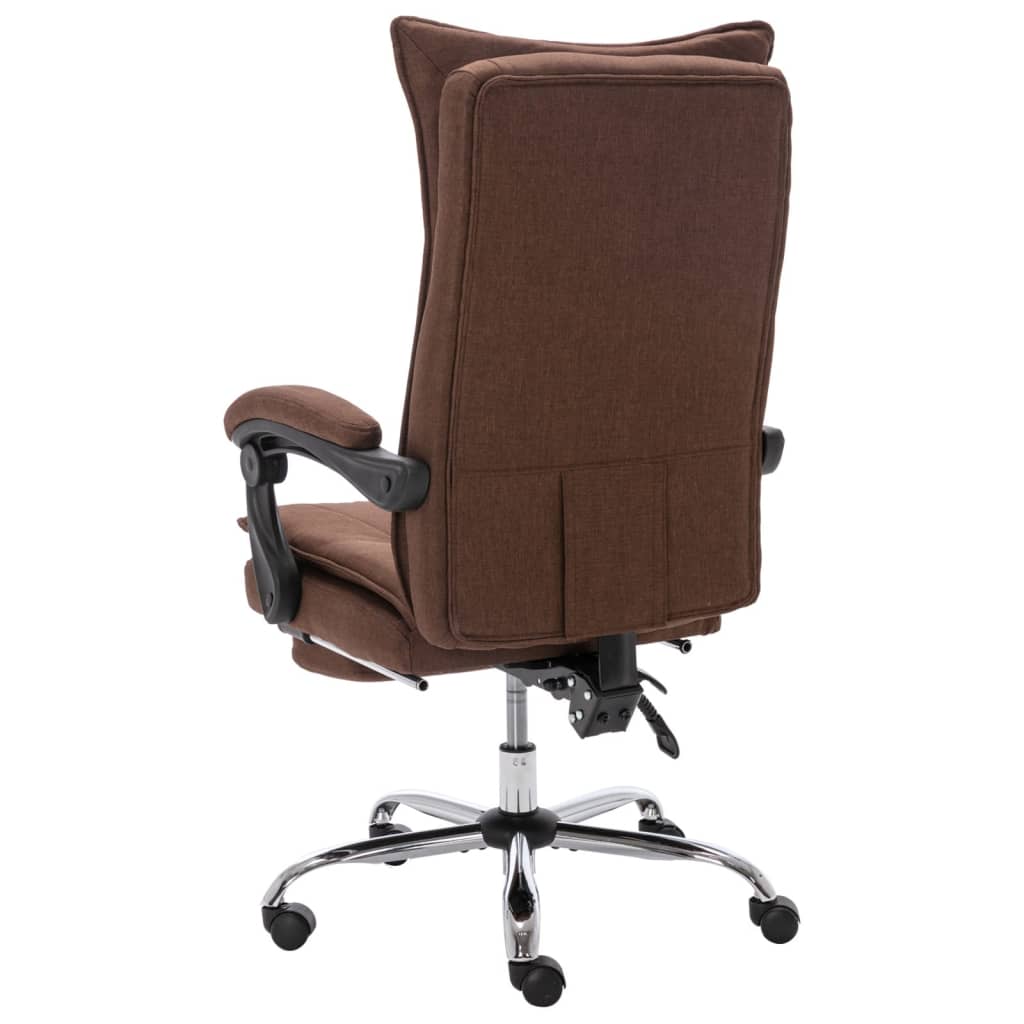 Office chair, brown, fabric