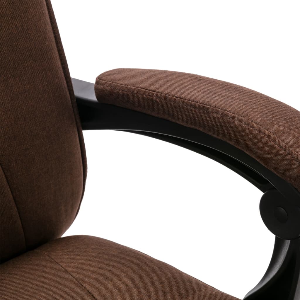 Office chair, brown, fabric