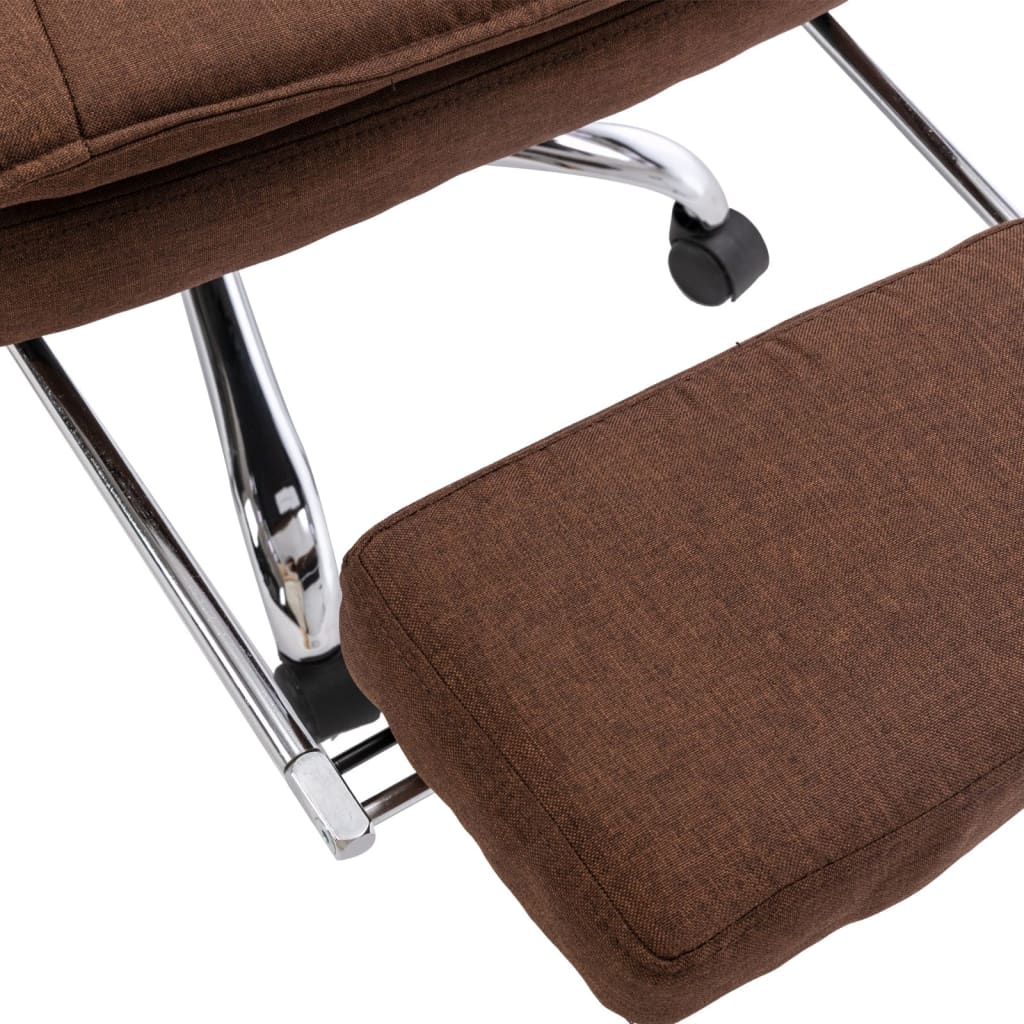 Office chair, brown, fabric