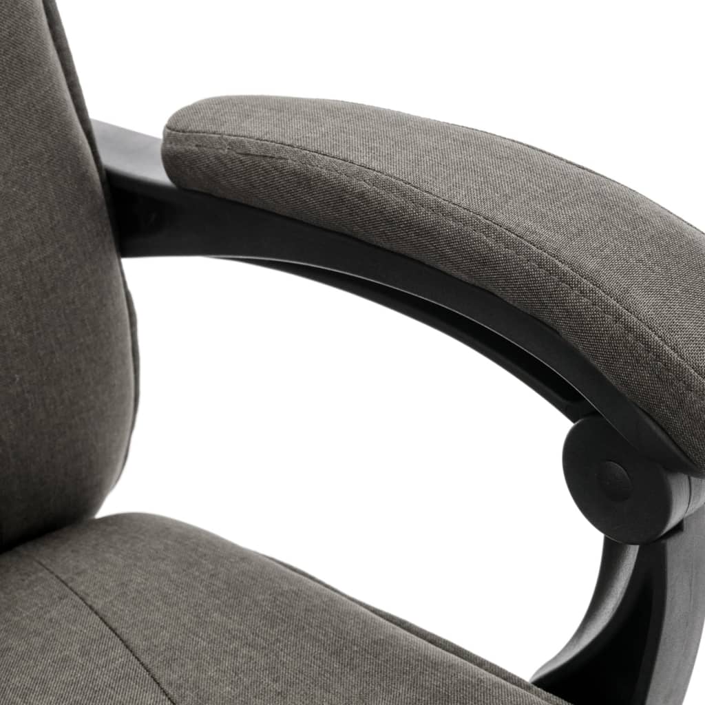 Massage office chair, grey, fabric