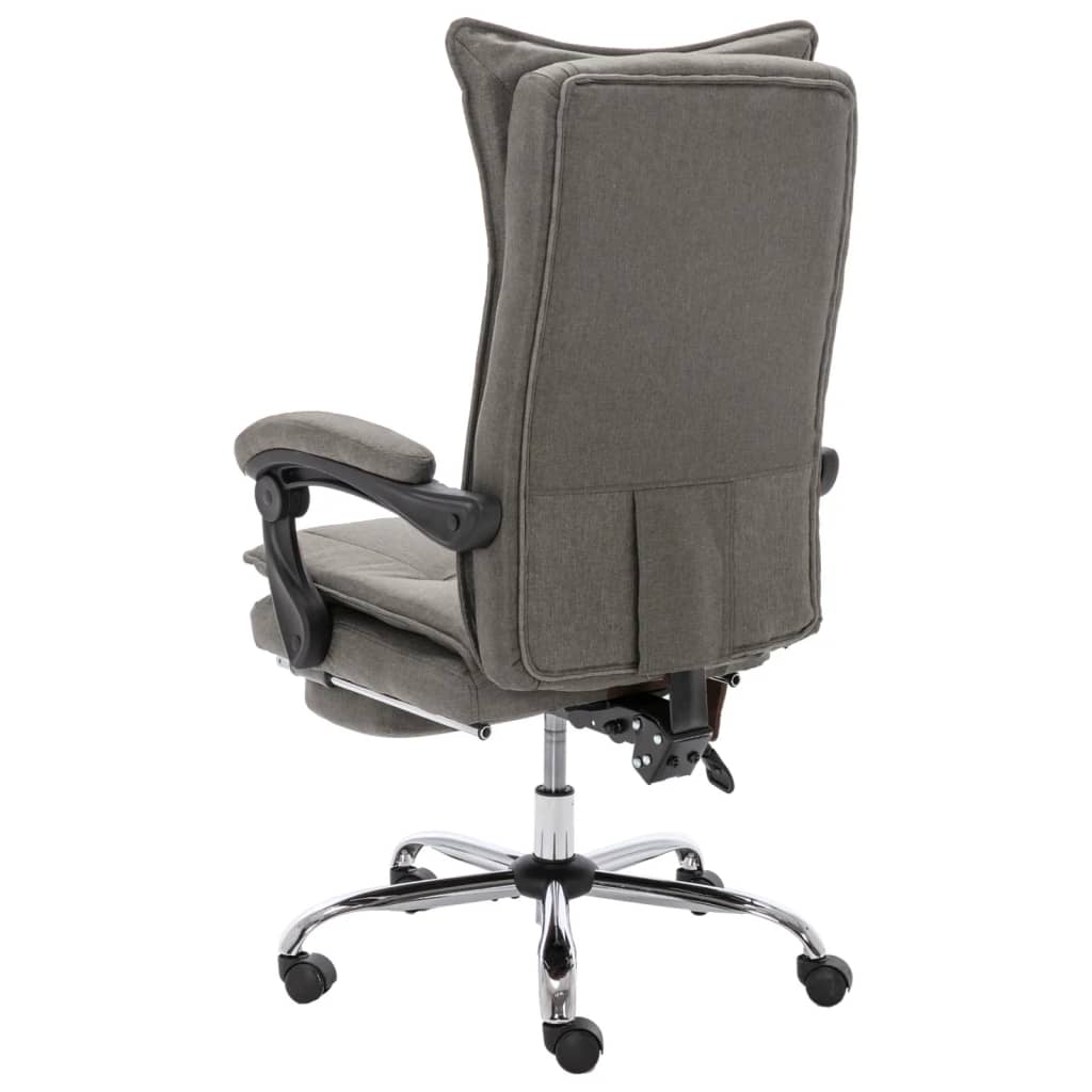 Massage office chair, grey, fabric