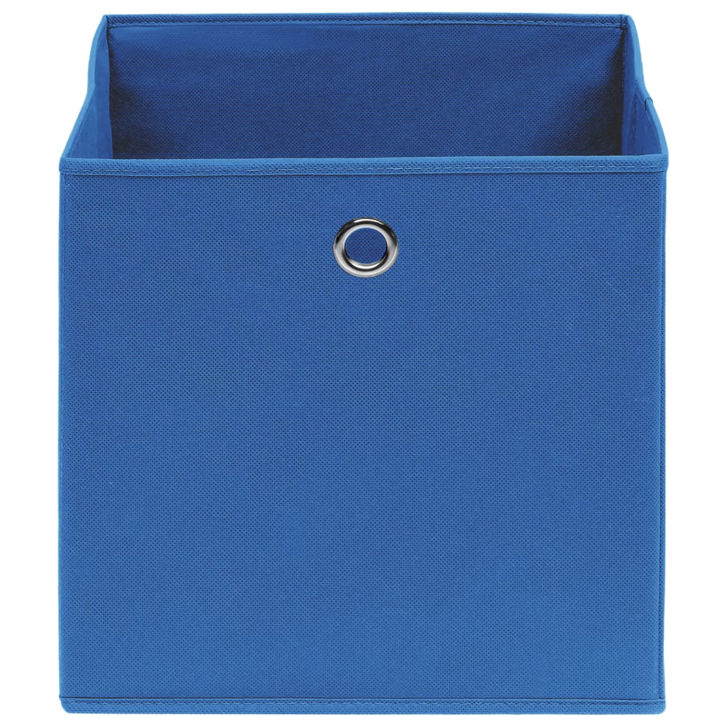 Storage boxes, 4 pcs., blue, 32x32x32cm, fabric