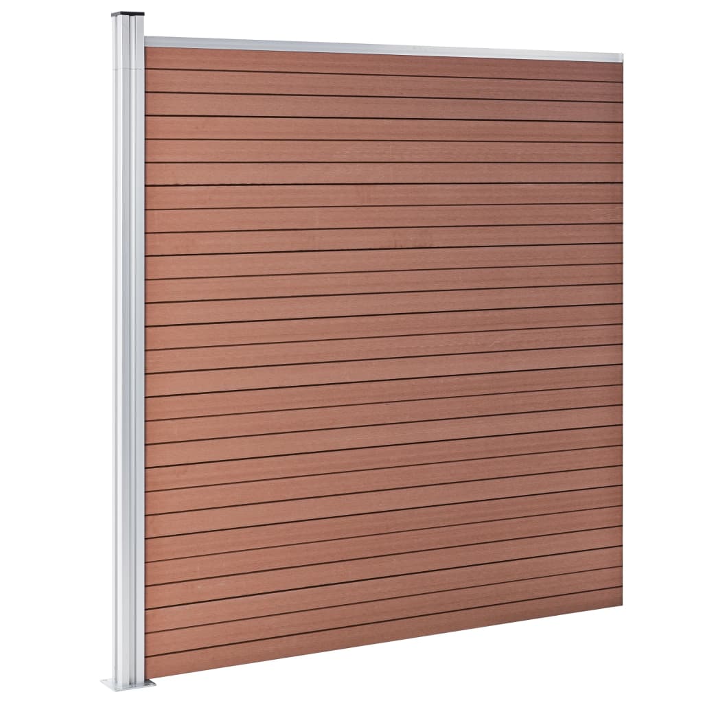 Žoga komplekts, brūns, 965x186cm, WPC