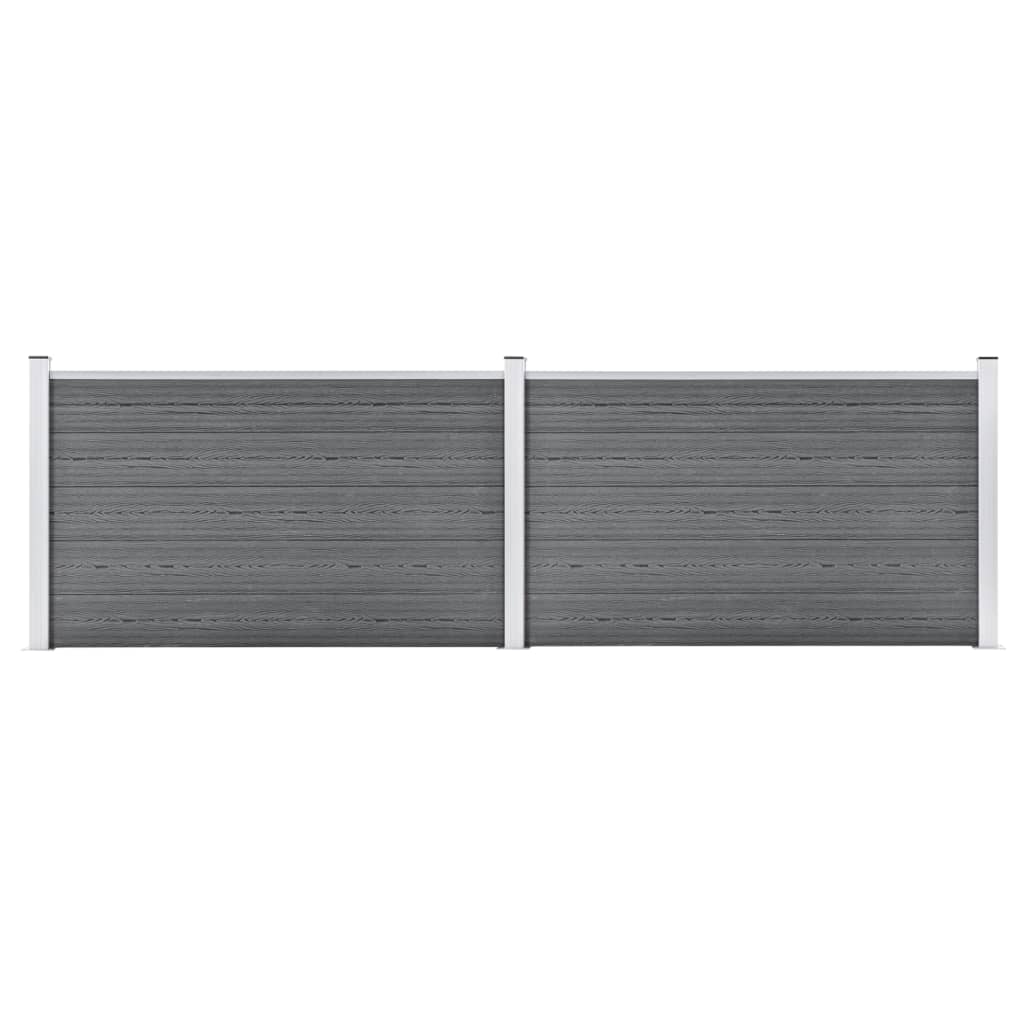 Sodo tvora, pilkos spalvos, 353x106cm, WPC (49073+49075)