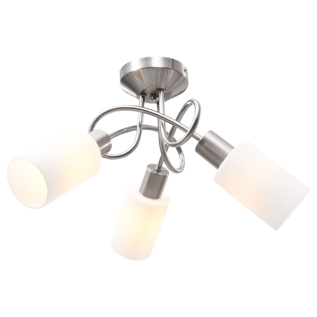 Griestu lampa ar keramikas kupoliem, 3xE14 spuldzēm