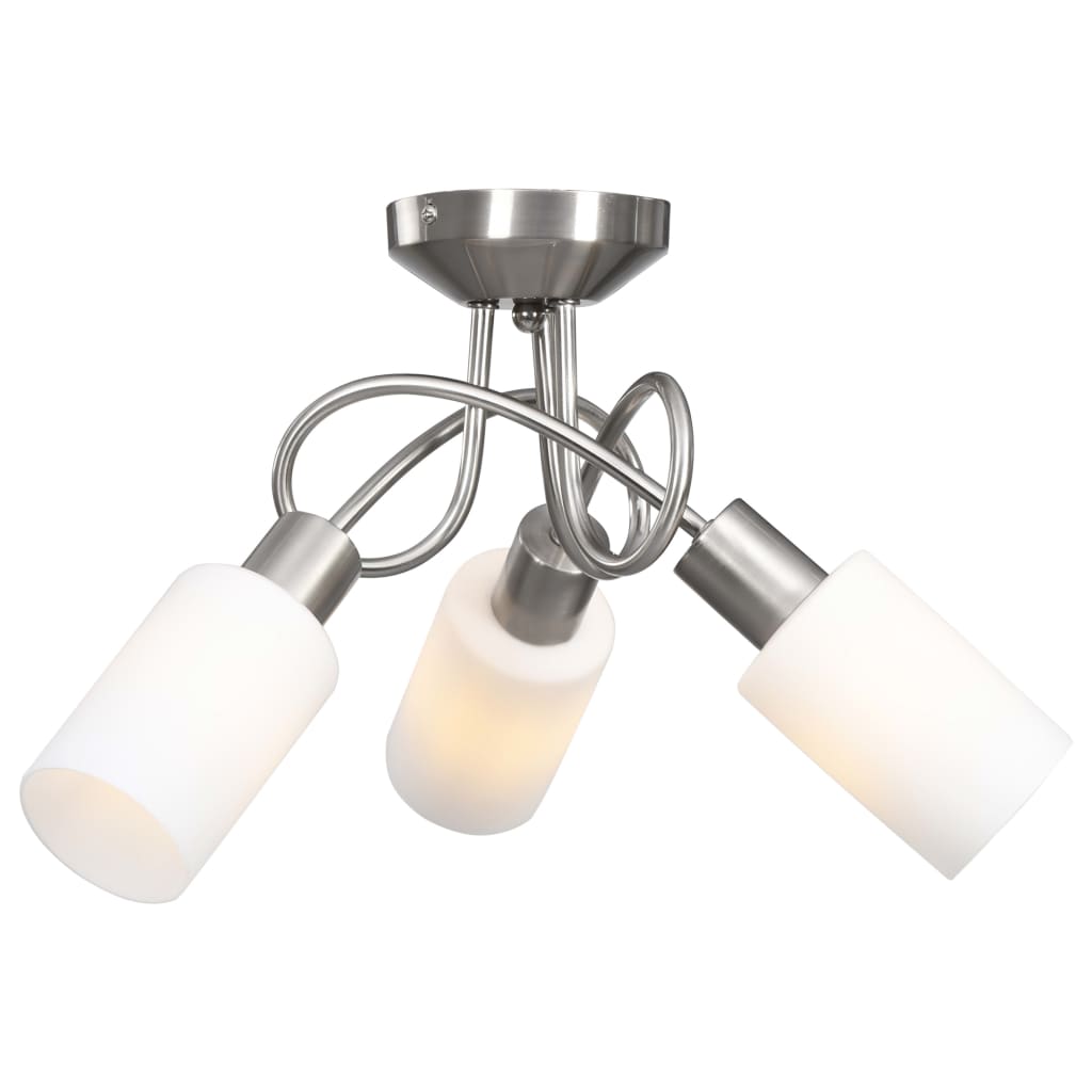 Griestu lampa ar keramikas kupoliem, 3xE14 spuldzēm