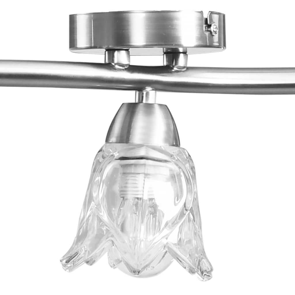 Ceiling lamp with glass shades, for 5xE14 bulbs