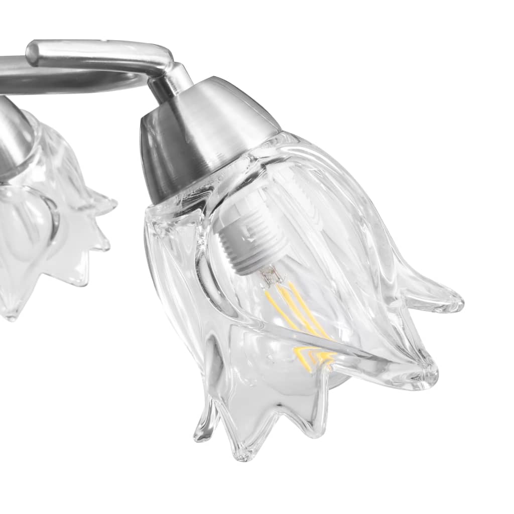 Ceiling lamp with glass shades, for 5xE14 bulbs