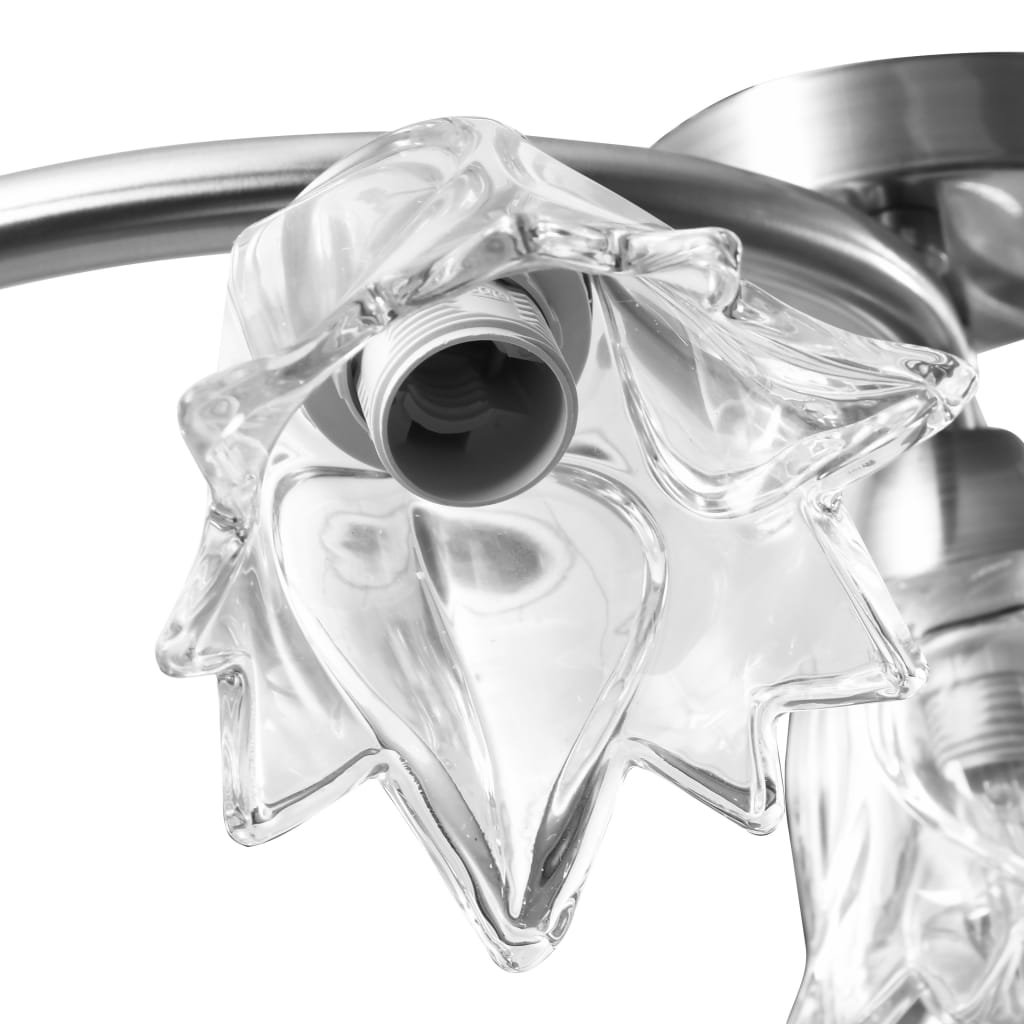 Ceiling lamp with glass shades, for 5xE14 bulbs