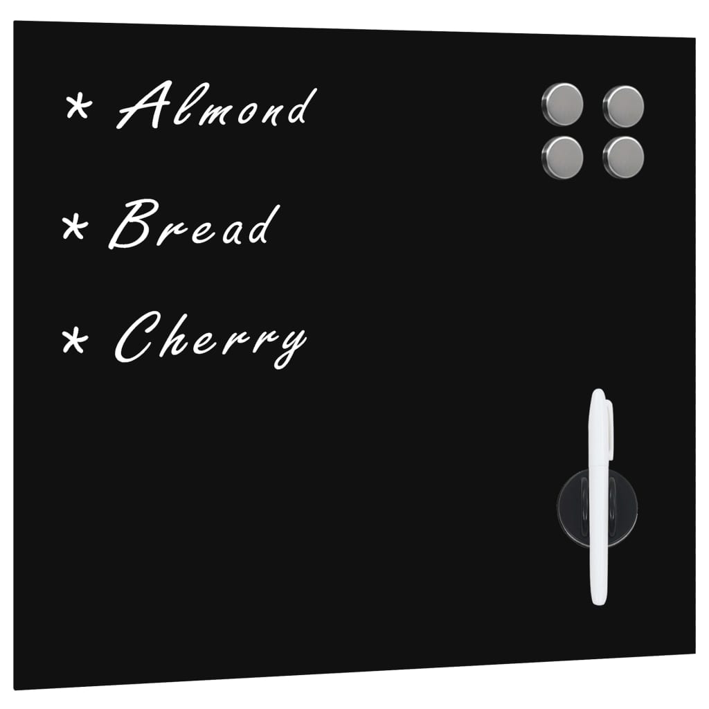 Wall-mounted magnetic board, 60x60cm, glass