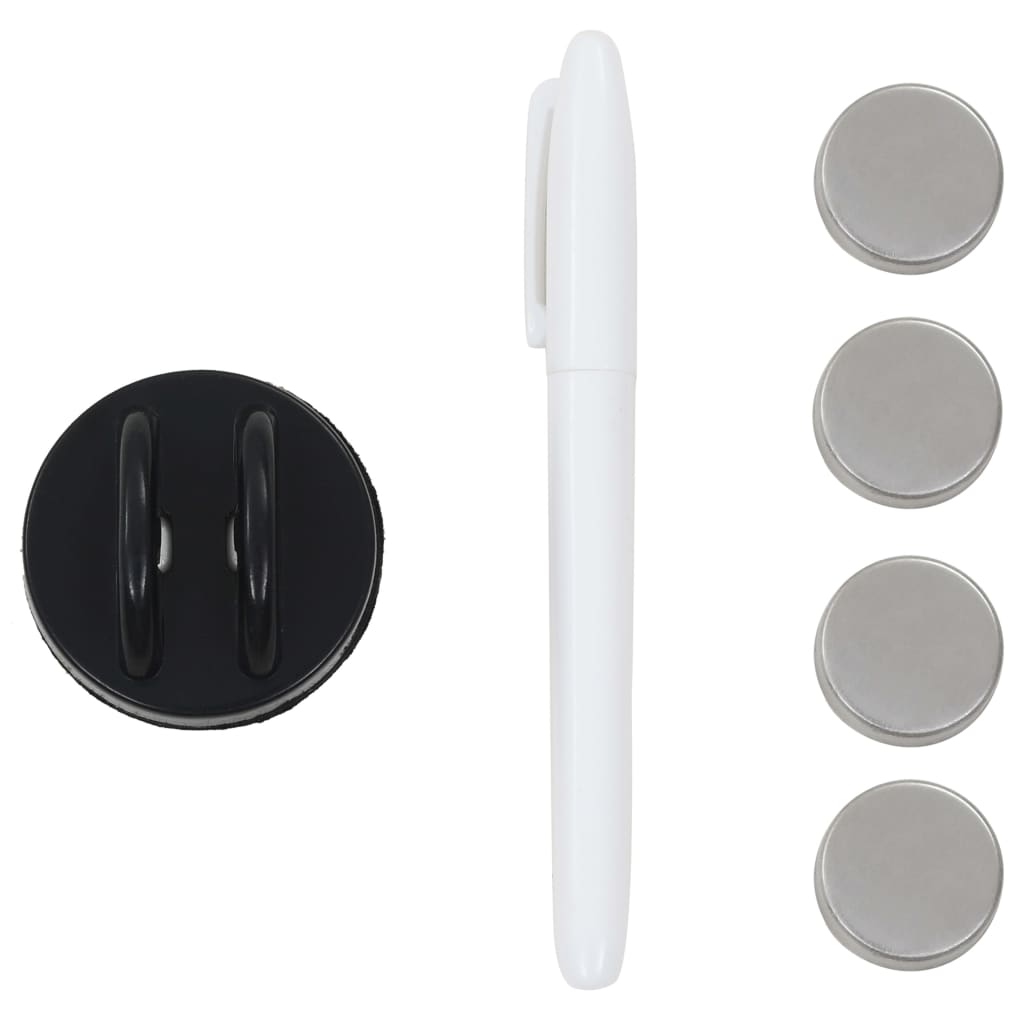 Wall-mounted magnetic board, 60x60cm, glass