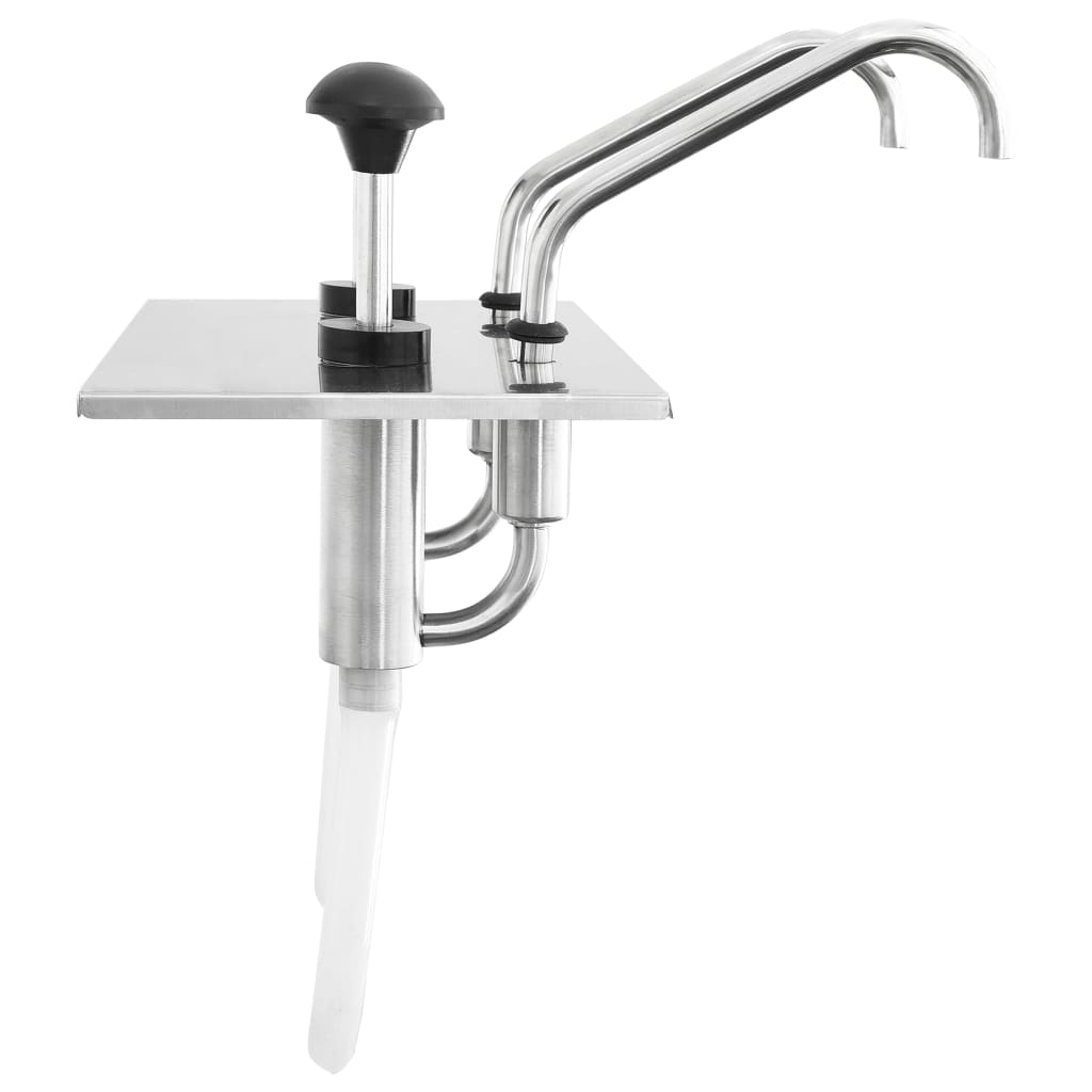 Sauce dispenser, stainless steel, 2x3.5l