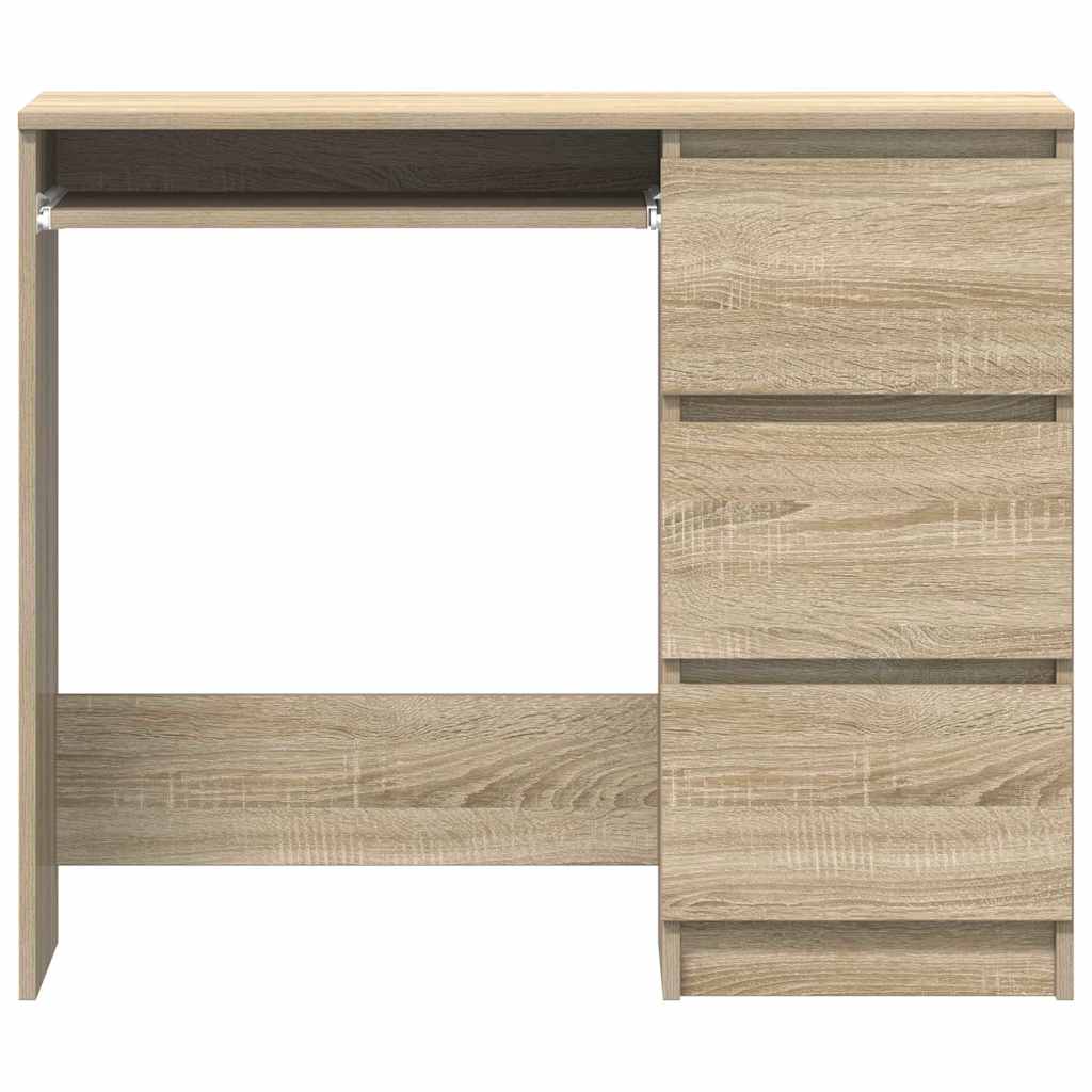 Desk, Sonoma oak, 90x45x76cm, engineered wood