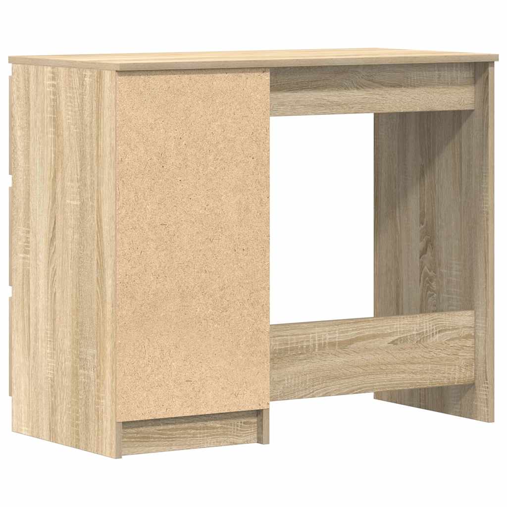 Desk, Sonoma oak, 90x45x76cm, engineered wood