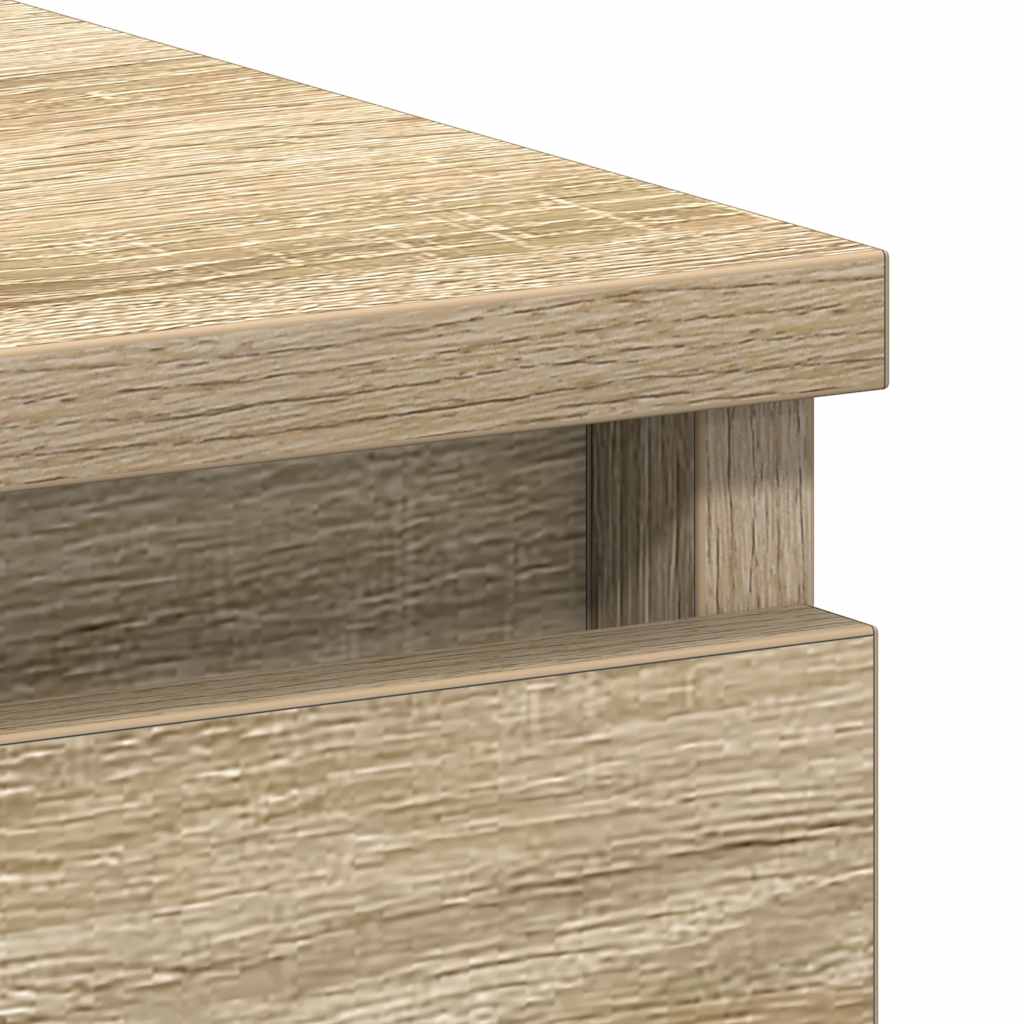Desk, Sonoma oak, 90x45x76cm, engineered wood