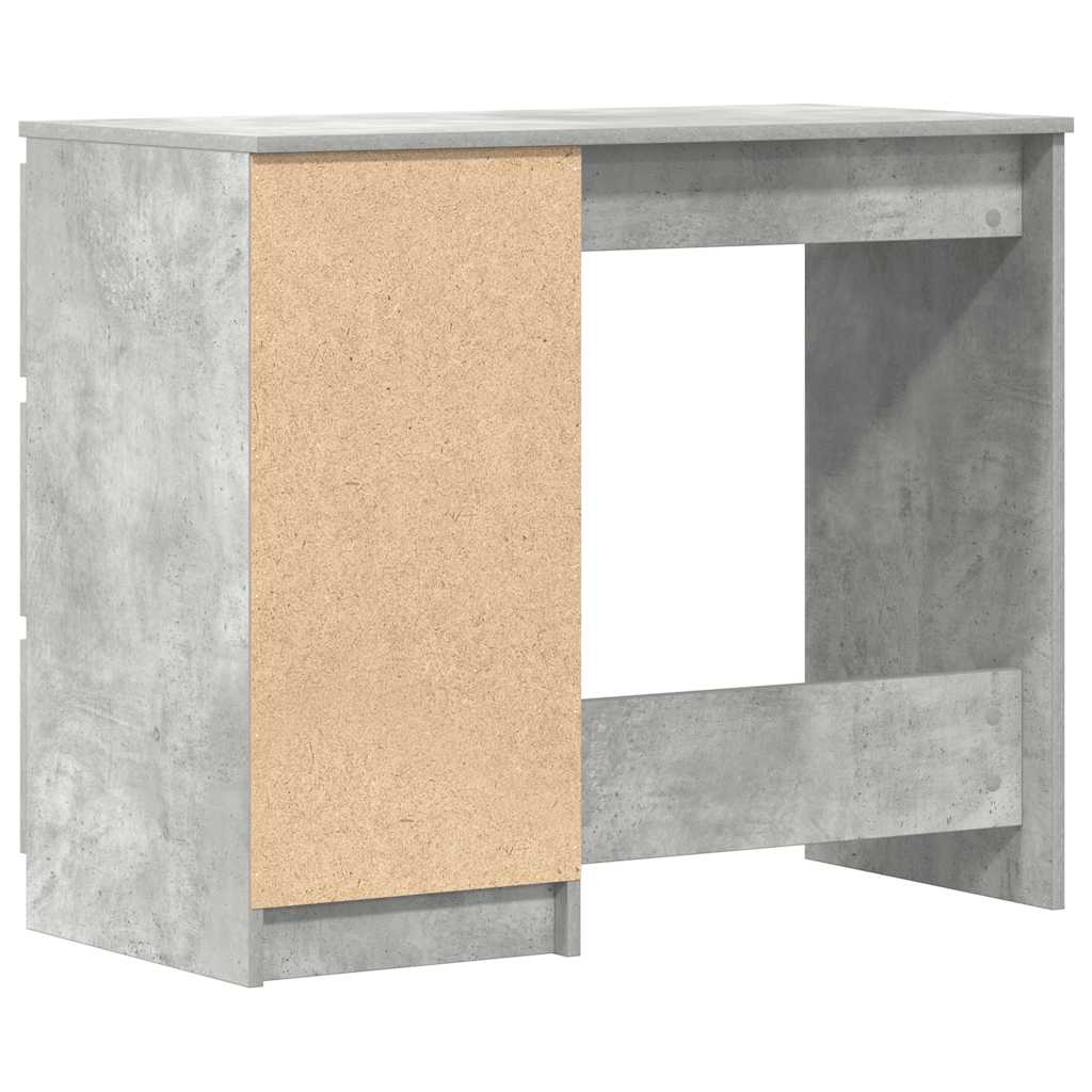 Rašomasis stalas, betono pilkas, 90x45x76cm, apdirbta mediena