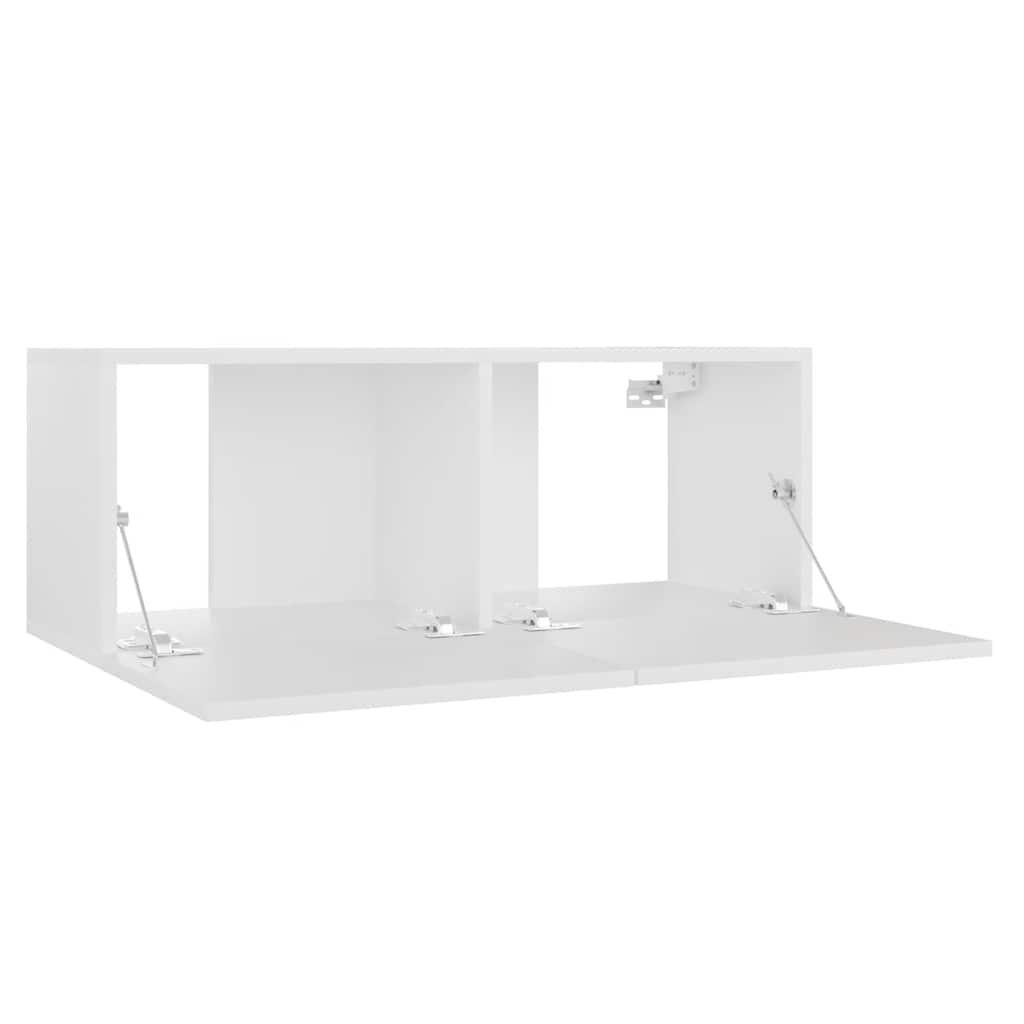 TV cabinet, white, 80x30x30cm, engineered wood