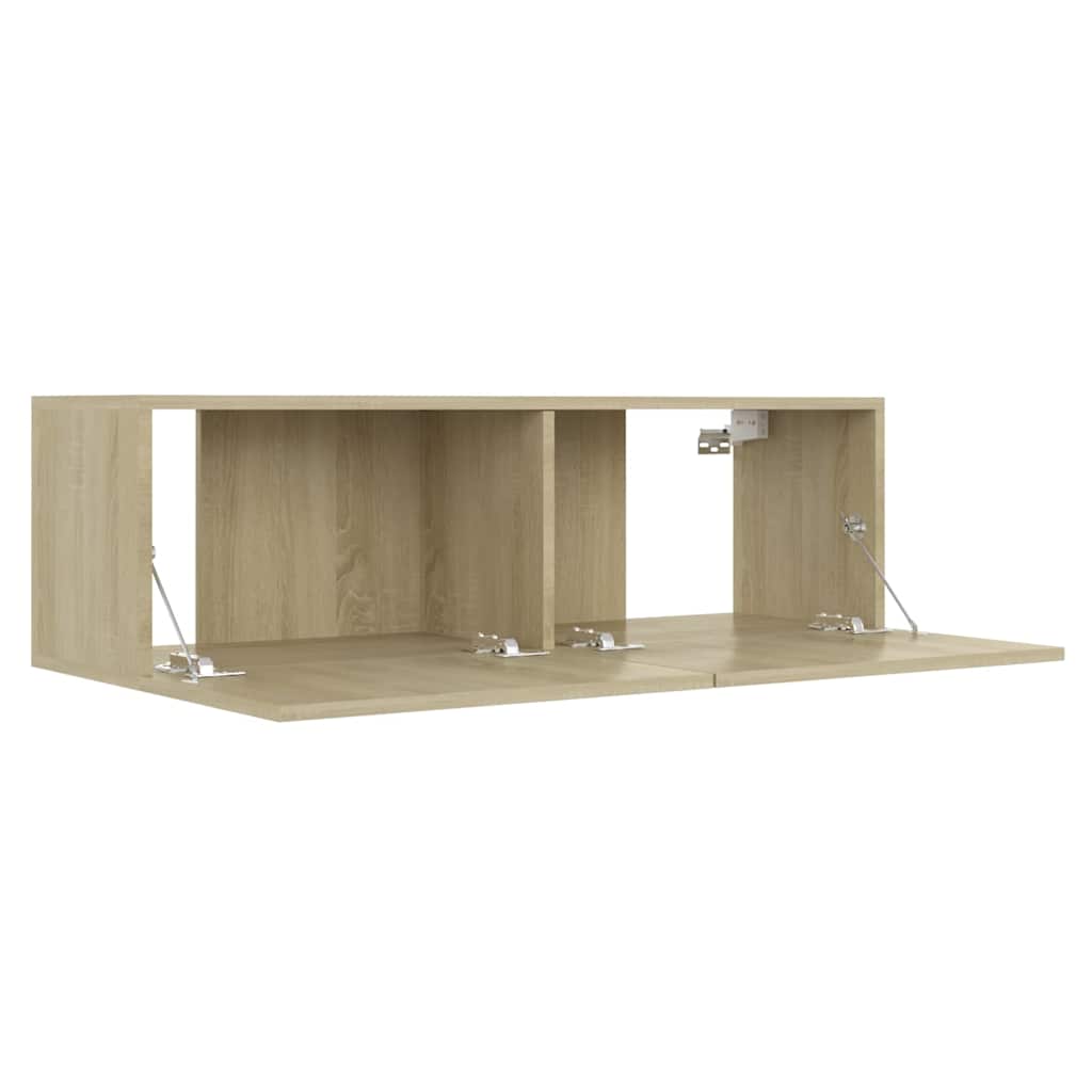 TV cabinet, oak, 100x30x30cm, treated wood
