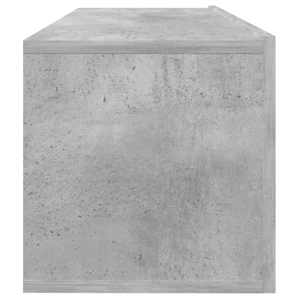 Televizora skapītis, betons, 100x30x30cm, apstrādāta koksne