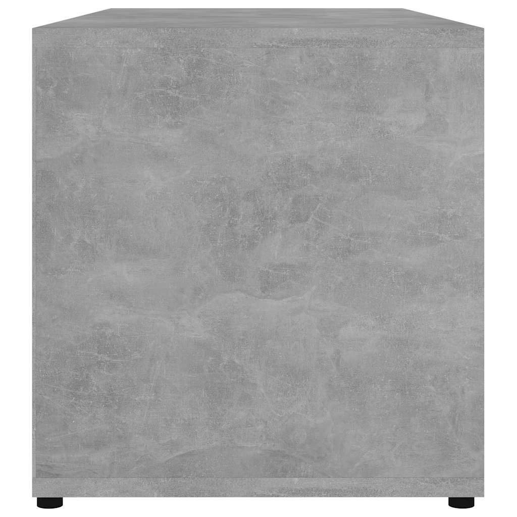 TV cabinet, concrete, 80x34x36cm, treated wood
