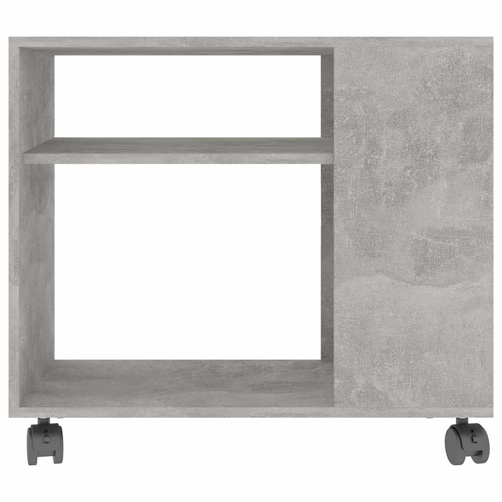 Šoninis staliukas, betono pilkos spalvos, 70x35x60,5cm, mediena