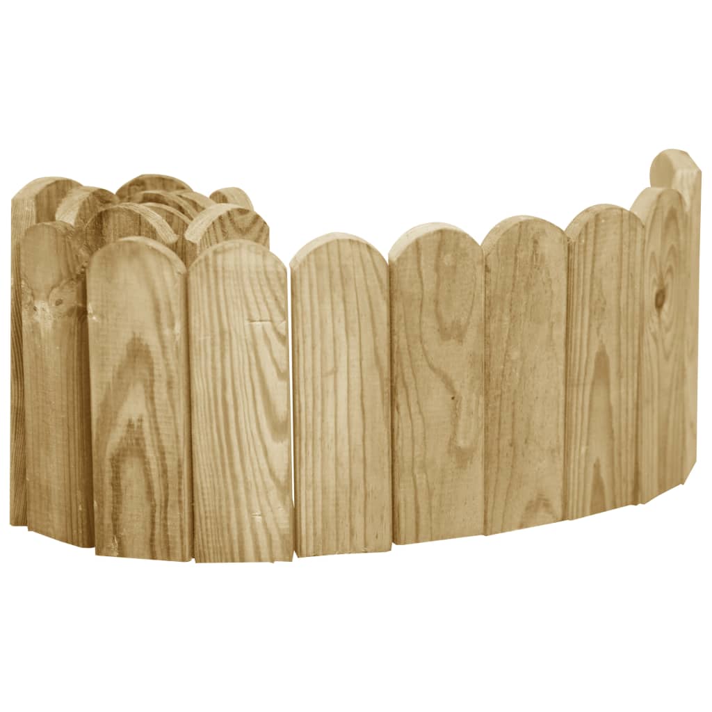 Partition rollers, 3 pcs., 120cm, impregnated pine wood