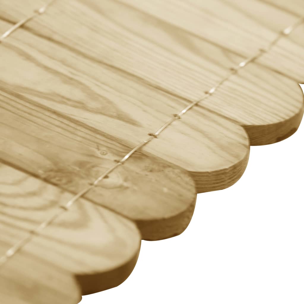 Partition rollers, 3 pcs., 120cm, impregnated pine wood