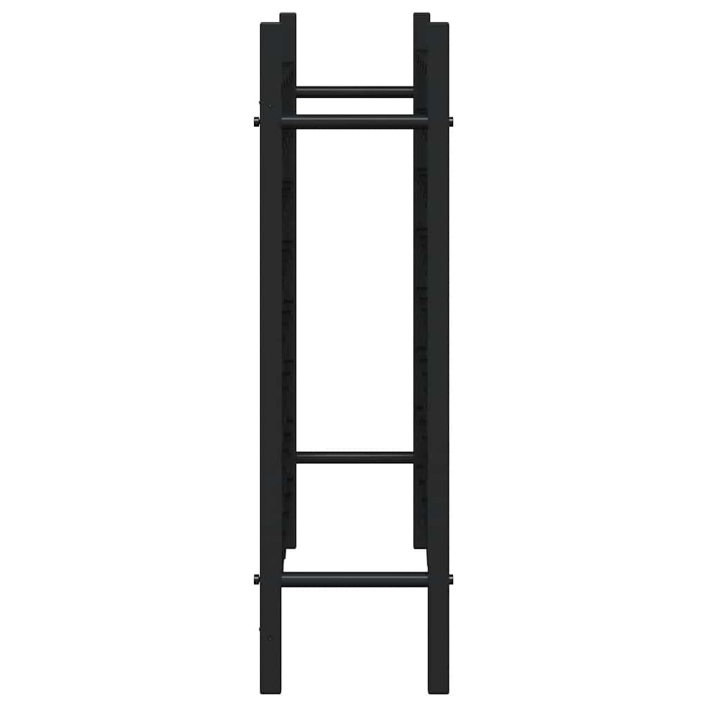 Stovas vynui skirtas 48 buteliams, juodos spalvos, metalas