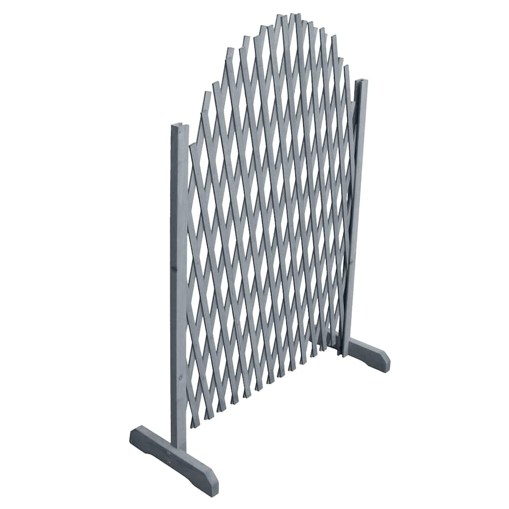 Trellis fence, grey, 1.8x1m, solid spruce wood