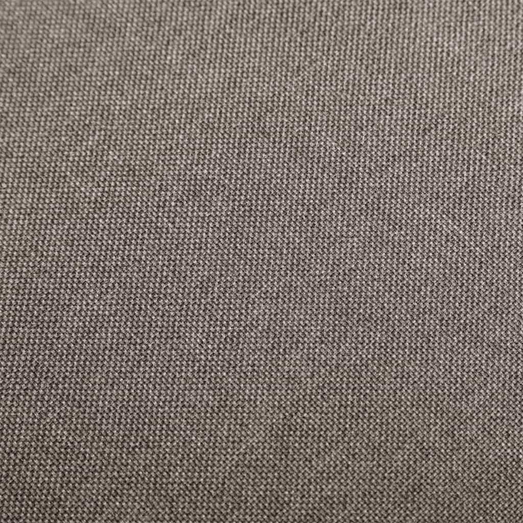 Bar stools, 2 pcs, taupe, fabric