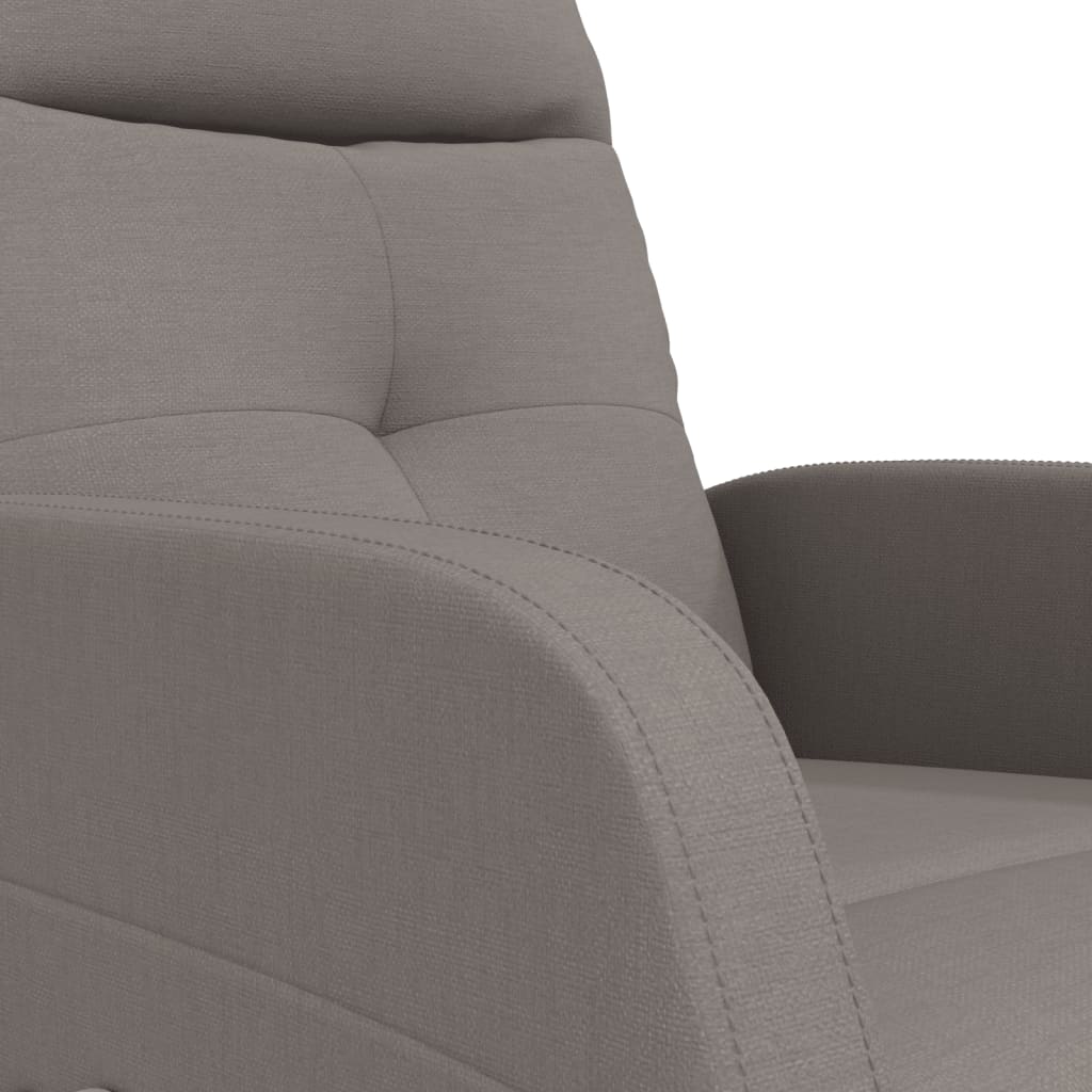 Recliner, taupe, fabric