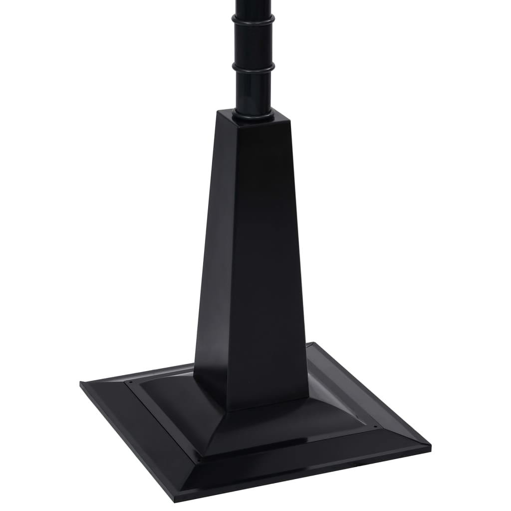 Kalėdinis gatvės šviestuvas SHINE, juodas/raudonas, 81x40x188cm, PVC