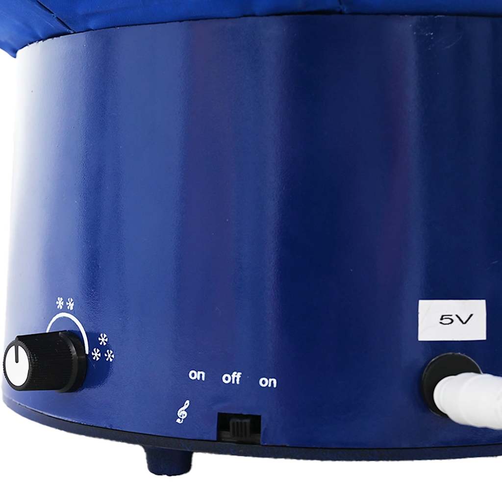 Eglutė DREAM MEADOW, su sniego funkcija ir skėčio pagrindu, mėlyna, 75cm.