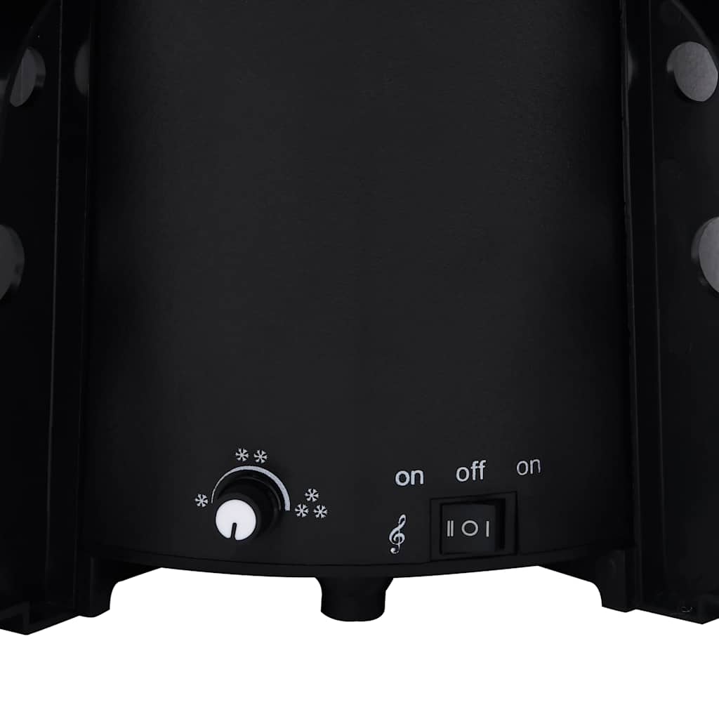 Eglutė DREAM MEADOW, su sniego funkcija ir skėčio pagrindu, juoda, 140cm.