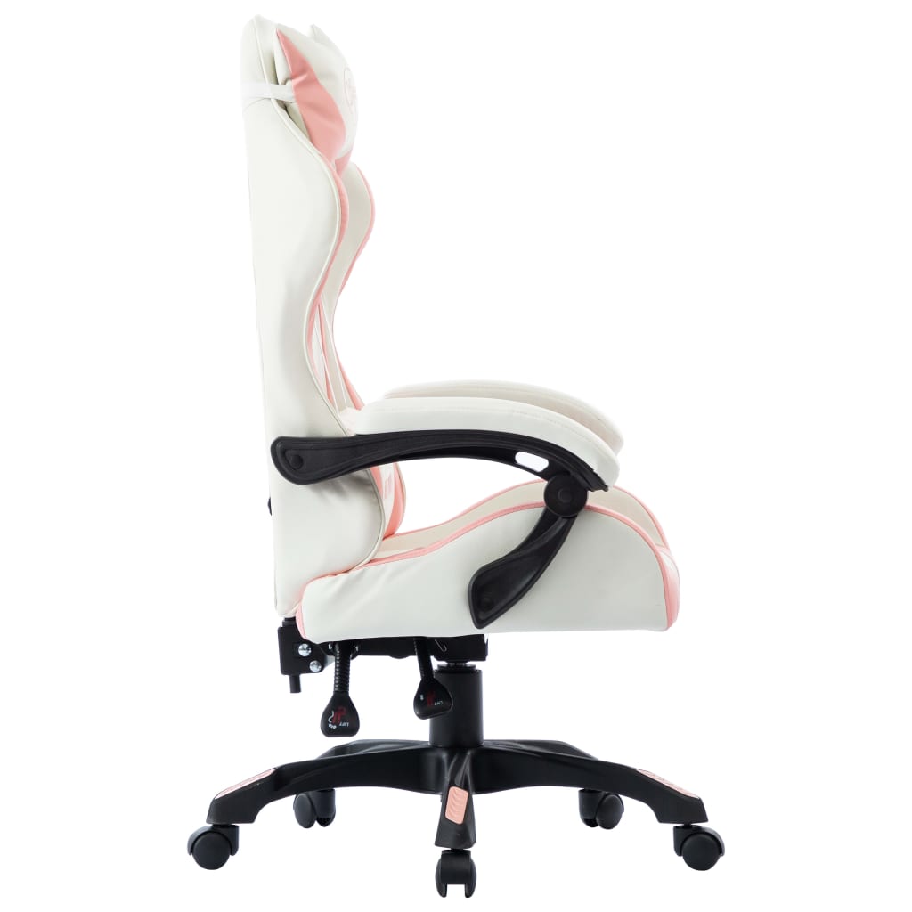 Gaming chair, pink, artificial leather
